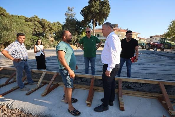 Urla Belediye Başkanı Selçuk Balkan kreş inşaatını inceledi