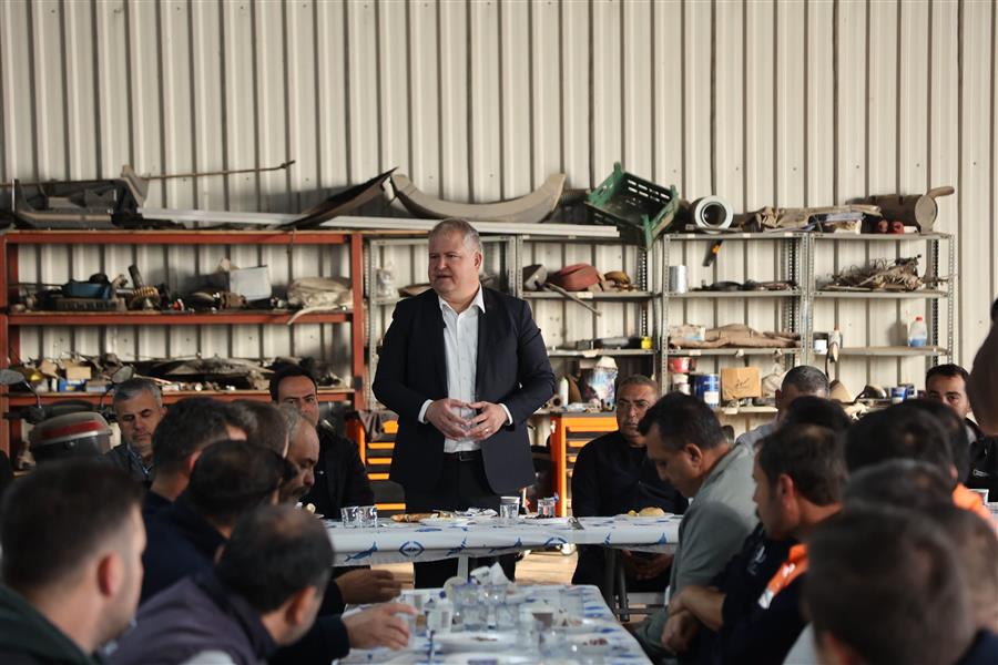 Fen İşleri Müdürlüğümüzde görev yapan emekçi arkadaşlarımızla bir araya geldik