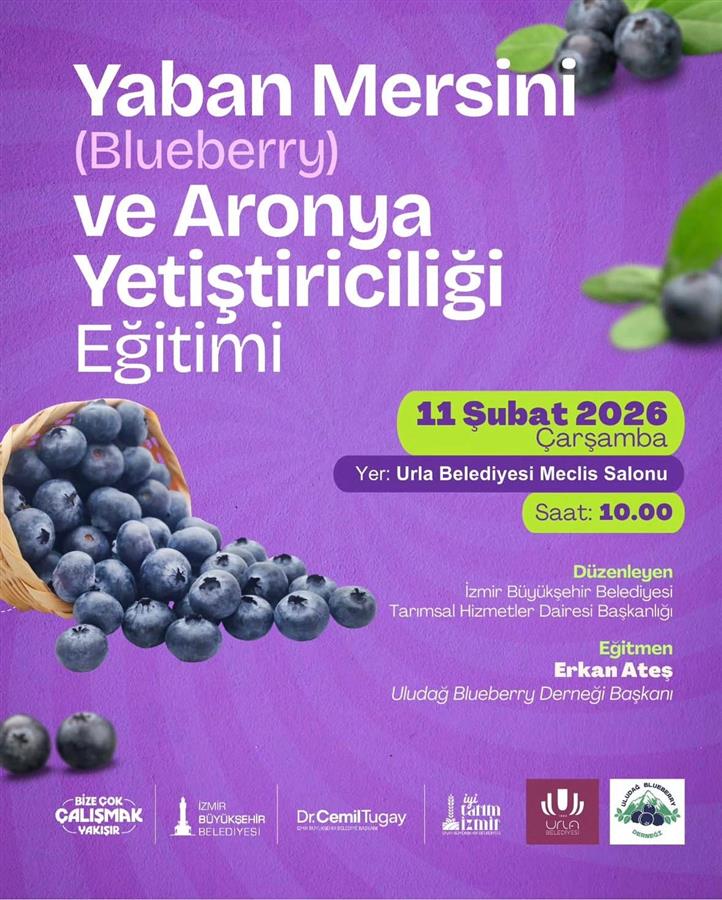 Yaban mersini (blueberry) ve aronya yetiştiriciliği eğitimi