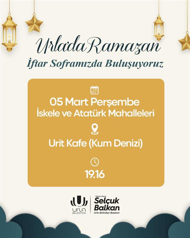 5 MART PERŞEMBE İFTAR PROGRAMI