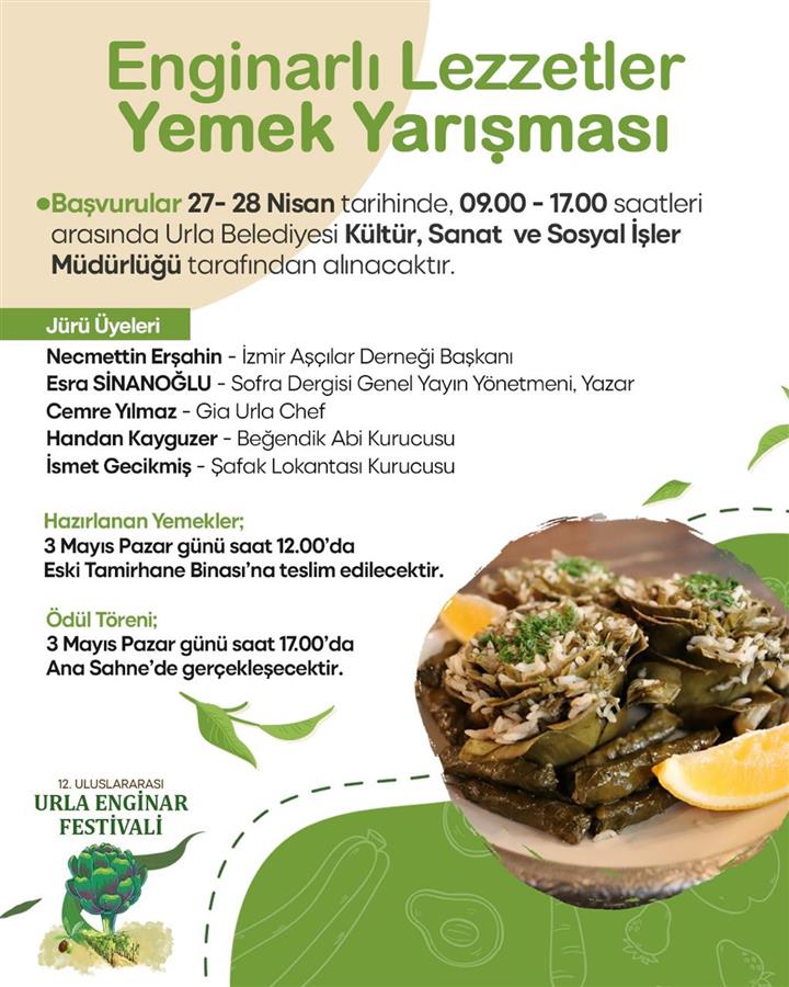 Enginarın en lezzetli hali bu yarışmada hayat buluyor 